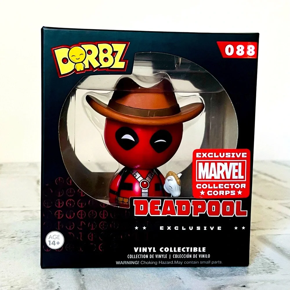 Funko Dorbz Deadpool Cowboy #088 Exclusive Marvel Collector Corps Vinyl - Picture 1 of 5